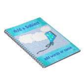 Drachen im Clouds Notebook Notizblock (Rechte Seite)