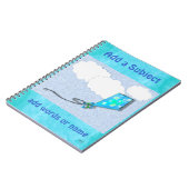 Drachen im Clouds Notebook Notizblock (Linke Seite)