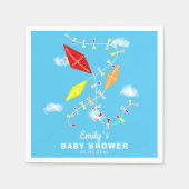 Drachen im Sky Boy Baby Shower Party Serviette (Vorderseite)
