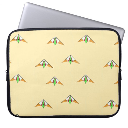 Drachen in blass orange laptopschutzhülle (Vorderseite)