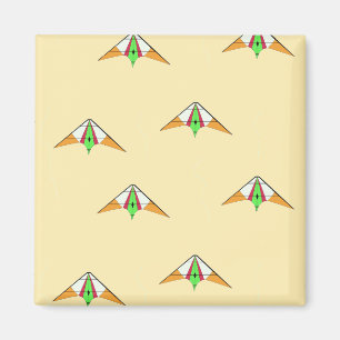 Drachen in blass orange magnet