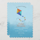 Drachen in der Himmel Einladung: farbenfroh Einladung (Vorne/Hinten)