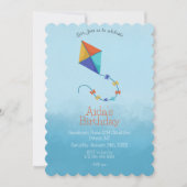 Drachen in der Himmel Einladung: farbenfroh Einladung (Vorderseite)