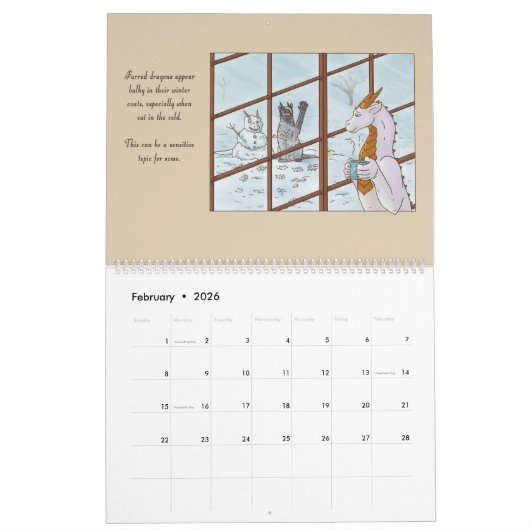Drachen in der Liebe Kalender (Feb 2026)