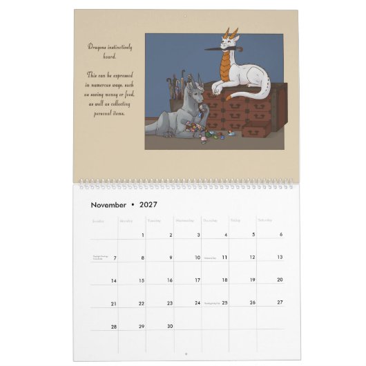 Drachen in der Liebe Kalender (Nov 2027)