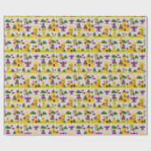 Drachen in einem märchenhaften Land Geschenkpapier (Flach)