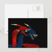 Drachen in Liebe Postkarte (Vorne/Hinten)