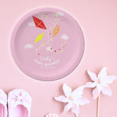 Drachen in Sky Pink Girl Showdusche Party Pappteller