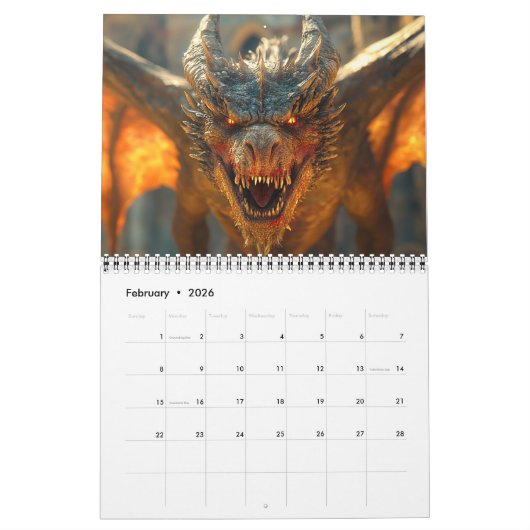 Drachen Kalender (Feb 2026)