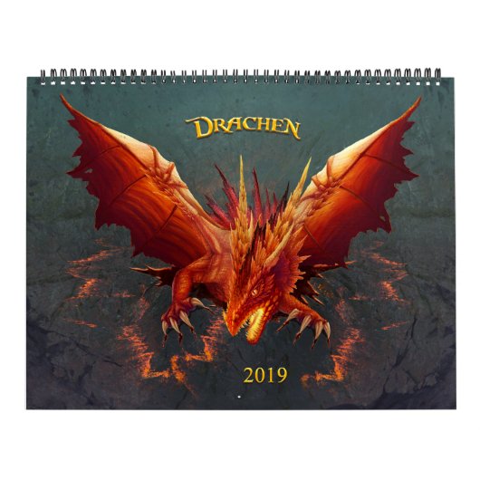 Drachen Kalender, Dragon Calendar,  (36cm x 28cm) Kalender (Titelbild)