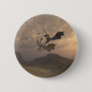 Drachen kämpfen in einer Berglandschaft Button