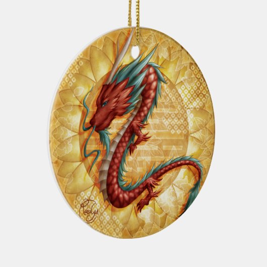 Drachen Keramik Ornament (Rechts)