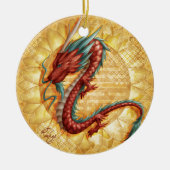 Drachen Keramik Ornament (Vorne)