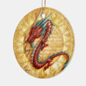 Drachen Keramik Ornament (Links)