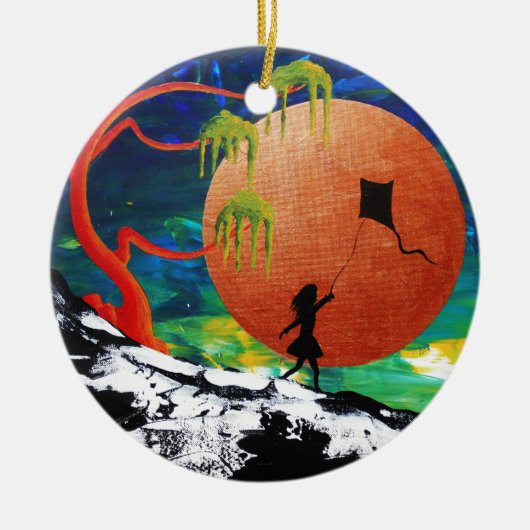 Drachen Keramikornament (Vorne)