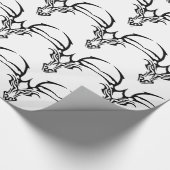 Drachen-Kopf-310-Op Geschenkpapier (Ecke)