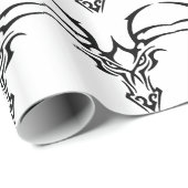 Drachen-Kopf-310-Op Geschenkpapier (Rolleneckpunkt)