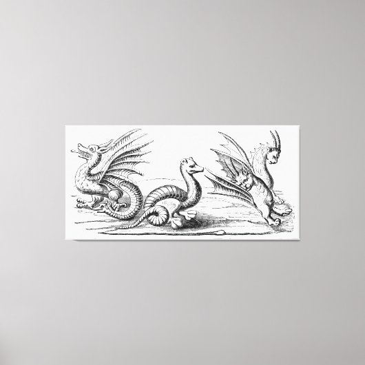 Drachen Leinwanddruck (Vorderseite)