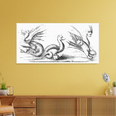 Drachen Leinwanddruck (Insitu (Wohnzimmer))