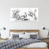 Drachen Leinwanddruck (Insitu (Schlafzimmer))