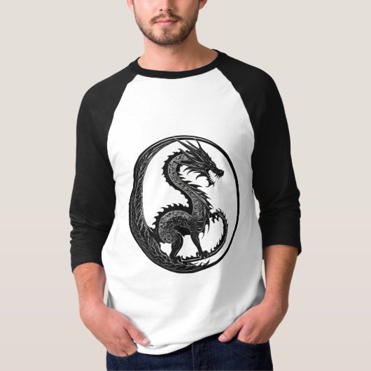 "Drachen-Logo-Design für T-Shirts (Vorderseite)