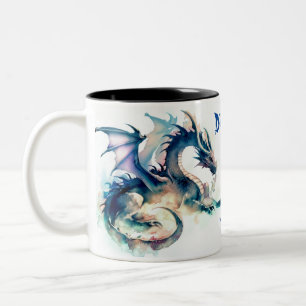 Drachen machen Spaß Zweifarbige Tasse