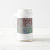 Drachen mit Würfeln Bierglas (Vorderseite Links)