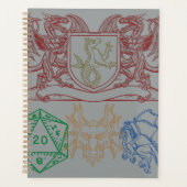 Drachen mit Würfeln Planer (Vorderseite)