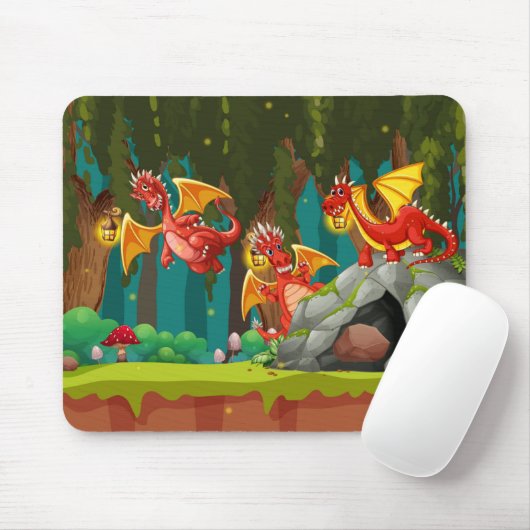 Drachen Mousepad (Mit Mouse)