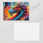 Drachen-Notizkarte Mitteilungskarte (Vorne/Hinten)
