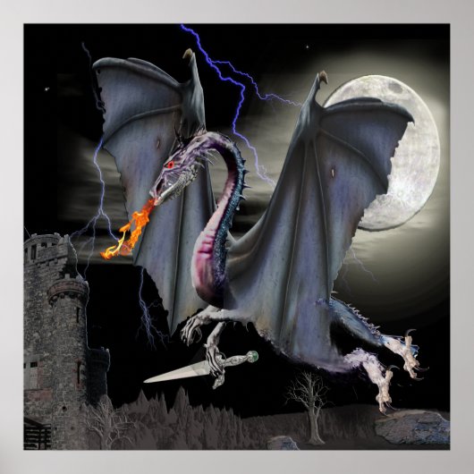 Drachen Poster (Vorne)