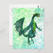 Drachen Postkarte (Vorne/Hinten)