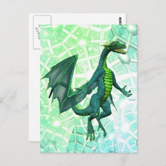 Drachen Postkarte (Vorne/Hinten)