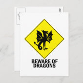 Drachen Postkarte (Vorne/Hinten)