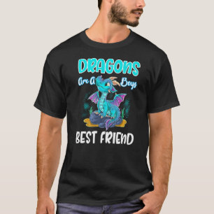 Drachen sind der beste Freund eines Jungen Drake L T-Shirt