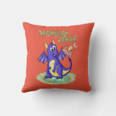 Drachen sind Magie. Kissen (Rückseite)