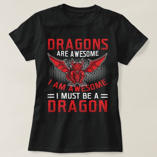 Drachen sind Phantastisch Funny Fantasy Dragon Lov T-Shirt (Design vorne)