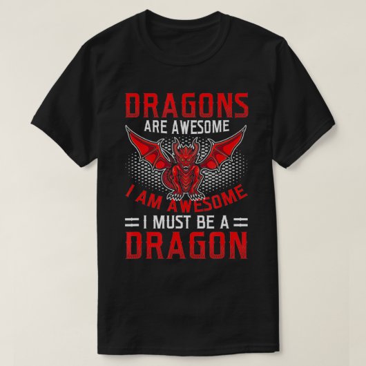 Drachen sind Phantastischer Drachenüberhang T-Shirt (Design vorne)
