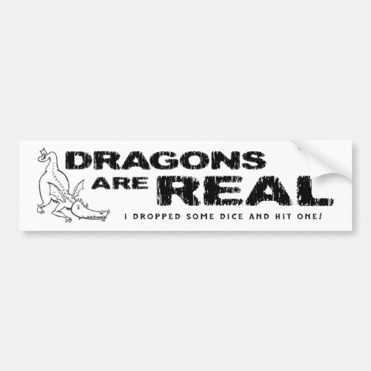 Drachen sind wirklich! • Autoaufkleber (Vorne)