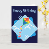 Drachen-Spaß-Geburtstag Karte (Gelbe Blume)