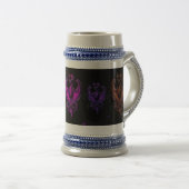 Drachen Stein Bierglas (VorderseiteRechts)