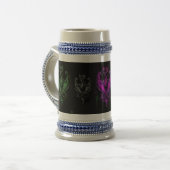 Drachen Stein Bierglas (Vorderseite Links)