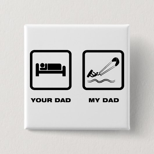 Drachen-Surfen Button (Vorderseite)