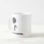 Drachen-Surfen Kaffeetasse (Vorderseite Links)
