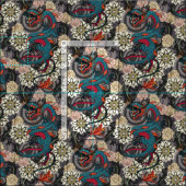 Drachen-Tätowierung dunkel Stoff (Kachel)