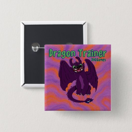 Drachen-Trainer-Button Button (Vorne & Hinten)