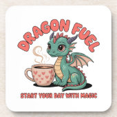 Drachen Treibstoff Getränkeuntersetzer (Vorderseite)