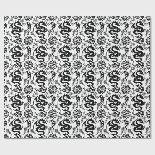 Drachen Umrissmuster 05.b.DOLP01 Geschenkpapier (Flach)