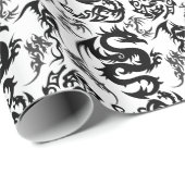 Drachen Umrissmuster 05.b.DOLP01 Geschenkpapier (Rolleneckpunkt)