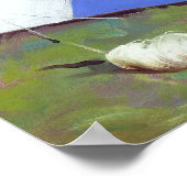 Drachen und Button hoch Poster (Ecke)